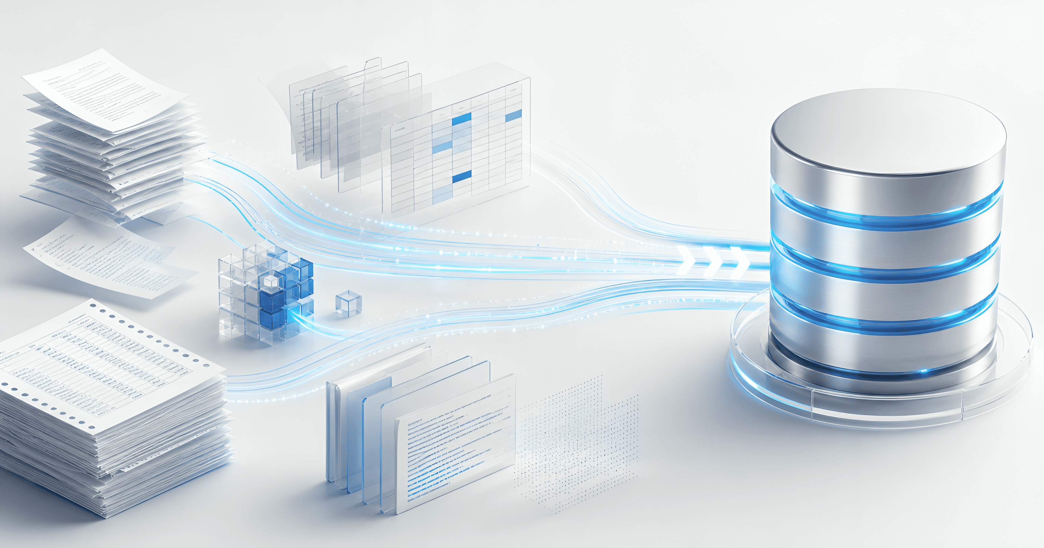 Enterprise data transformation pipeline from legacy files into a structured database